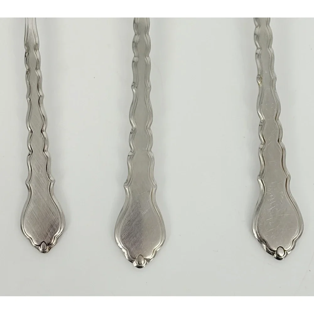 Oneida Community Cello Stainless Spoons 2 Tablespoons 1 Teaspoon Flatware